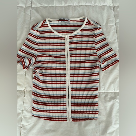Urban Outfitters Striped Hook & Eye Top - Picture 2 of 6